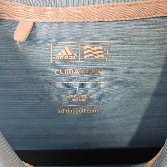 Adidas Clima Cool Sleeveless‎ Collared Blue Golf Size Large - Picture 6 of 7